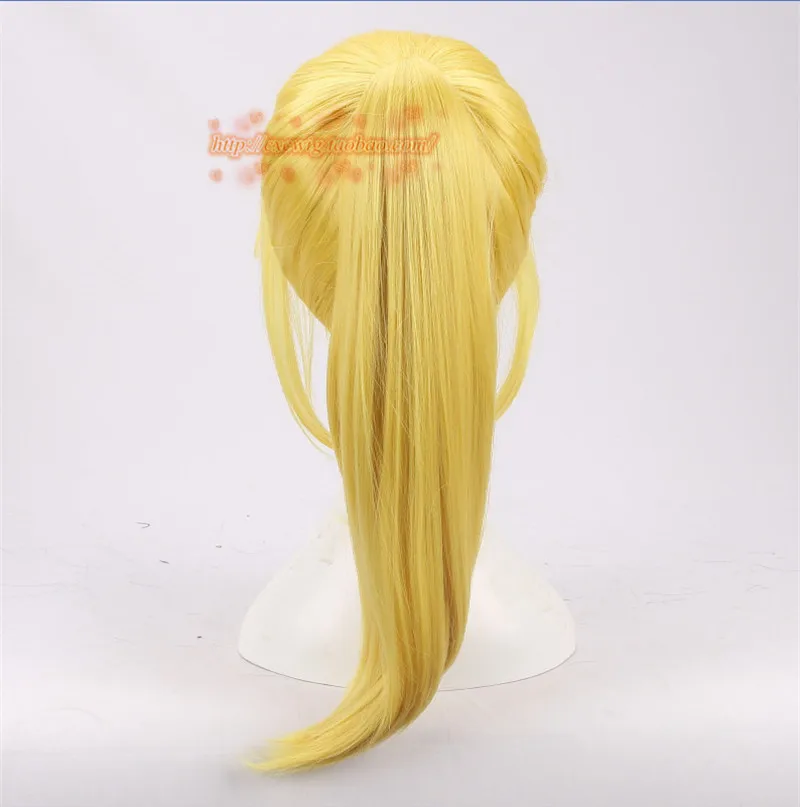 Kobiety superbohaterki Bowsette peruka do Cosplay księżniczka Bowser brzoskwinia blond kucyk METROID Samus zwraca peruka do Cosplay peruka kostiumy — zdjęcie 6