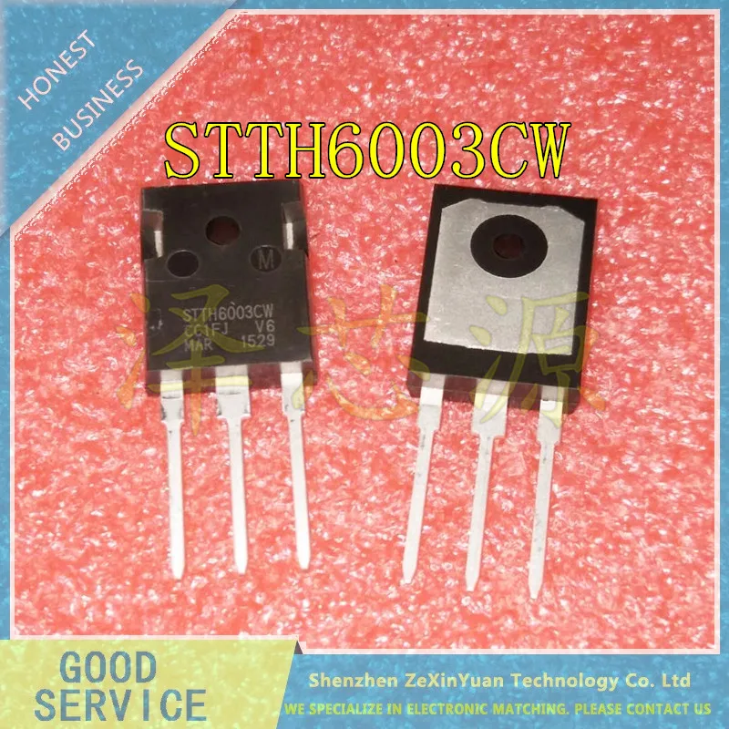 

20PCS/LOT STTH6003 STTH6003CW TO-247 HIGH FREQUENCY SECONDARY RECTIFIER BEST QUALITY