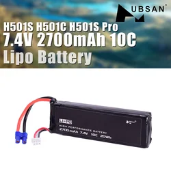 Hubsan RC Drone Batteria Lipo 7.4V 2700mAh 10C H501S-14 per H501S H501C H501S Pro RC Quadcopter Pezzi di Ricambio