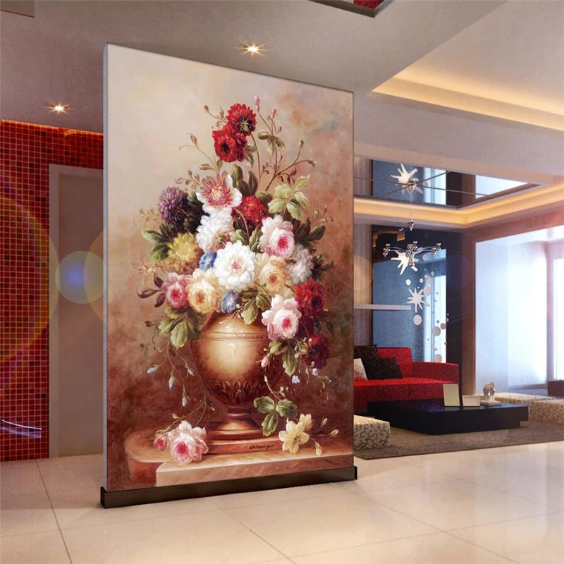 beibehang Custom wallpaper 3d murals boutique flower painting porch wallpaper aisle corridor decorative painting 3d wallpaper