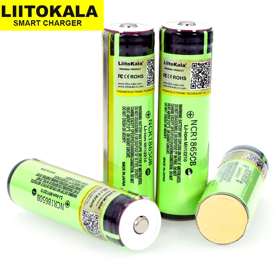 1-8 sztuk Liitokala 18650 3.7V 3400mah NCR18650B do ładowania ltium tablica zabezpieczająca baterię nadaje się do latarki