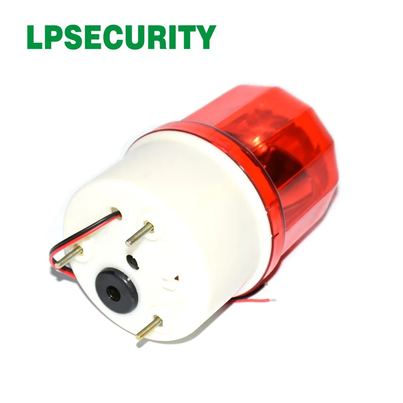 Waterproof outdoor LED red rotary wired lamp beacon red alarm flashing siren strobe for GSM alarm system