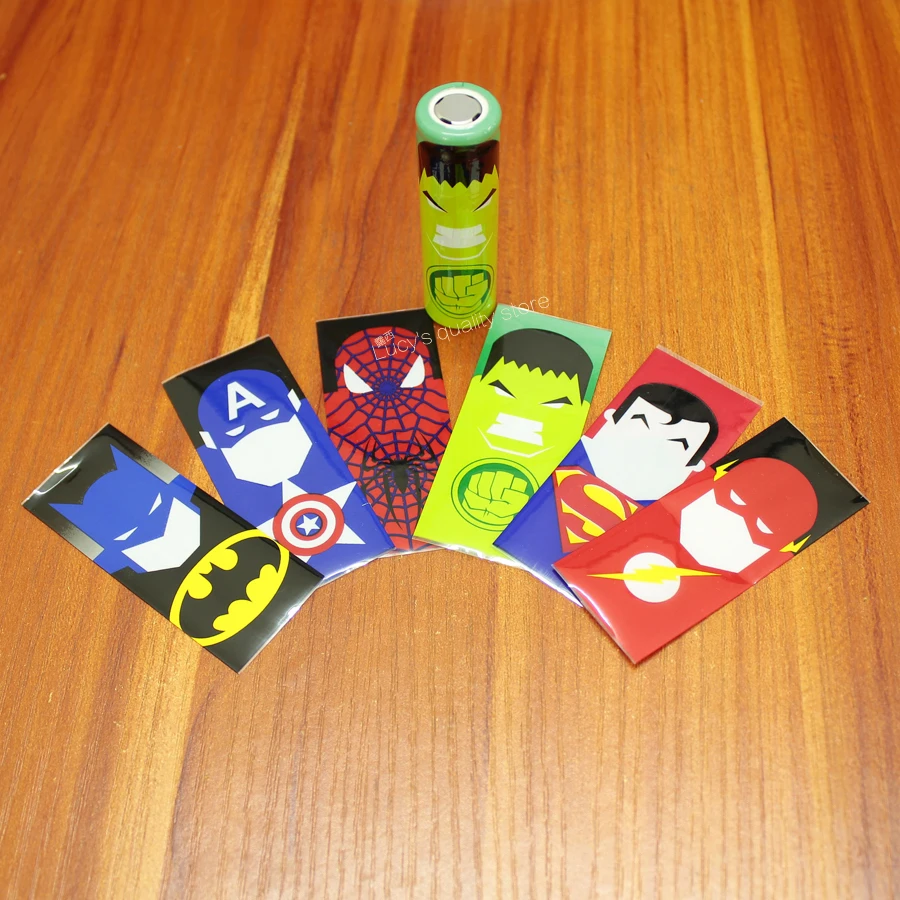 

18650 battery skin heat-shrinkable casing film insulated casing skin PVC personality cartoon battery outer skin battery casing
