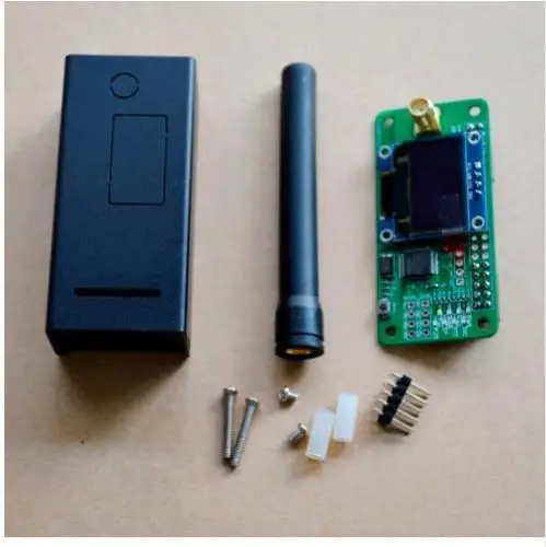 Antenne + boîtier + OLED + MMDVM Support Hotspot P25 DMR YSF pour Raspberry pi