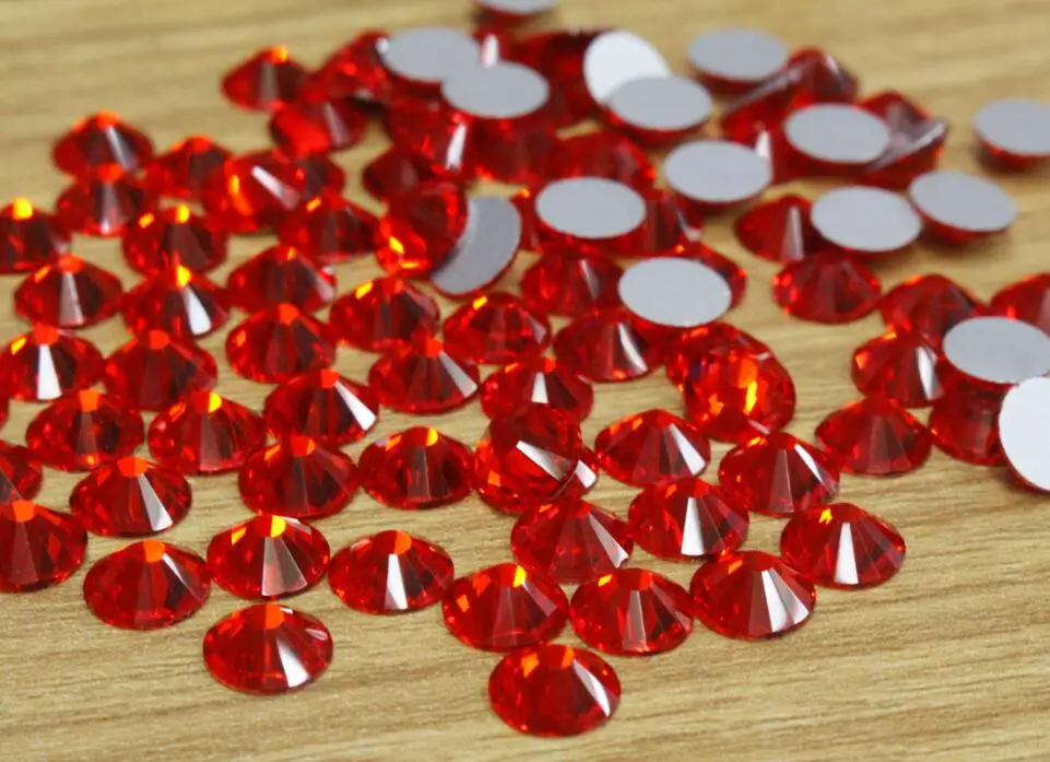 144pcs ss40 lt saim color Top quality Largest size Flat back Non hotfix rhinestones 8mm  glue on crystal super shine glass