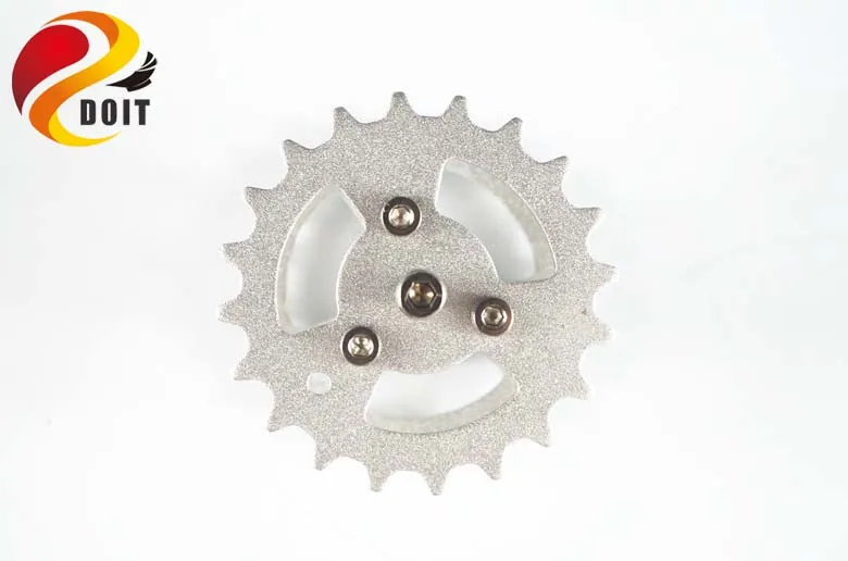 금속 구동 휠이있는 로봇 탱크 섀시 용 액세서리 1 세트 (파이 4mm), 트랙 모델 탱크 용 25mm 모터 DIY RC 장난감