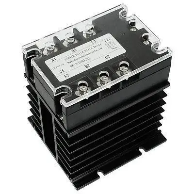 

DC-AC 25A 5-32VDC/ 380VAC 3-фазное твердотельное реле с радиатором
