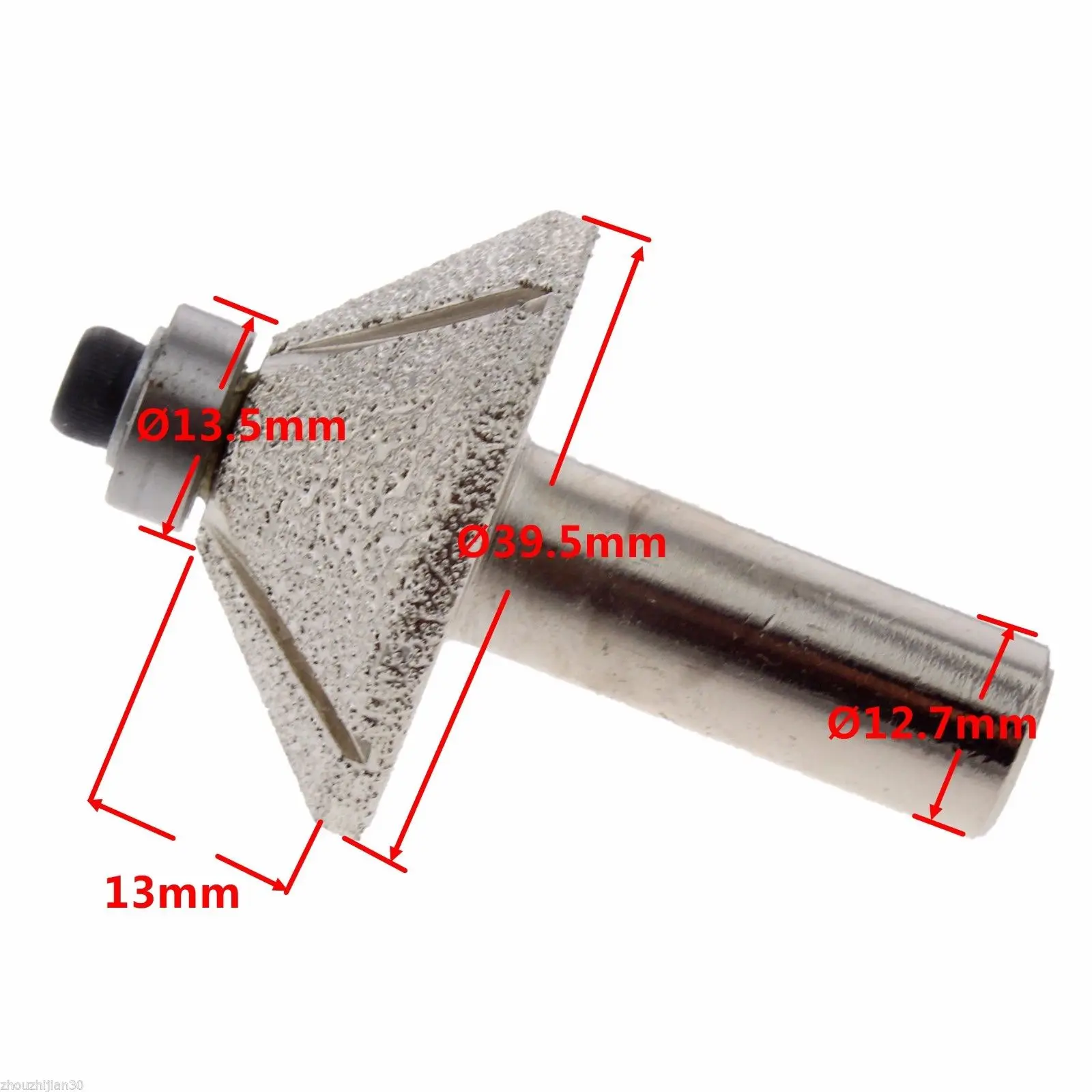 1-9/16 "40มม.Rotary TAPER หัวเพชร BRAZED ล้อโปรไฟล์ Router Keramik Marmer ILOVETOOL