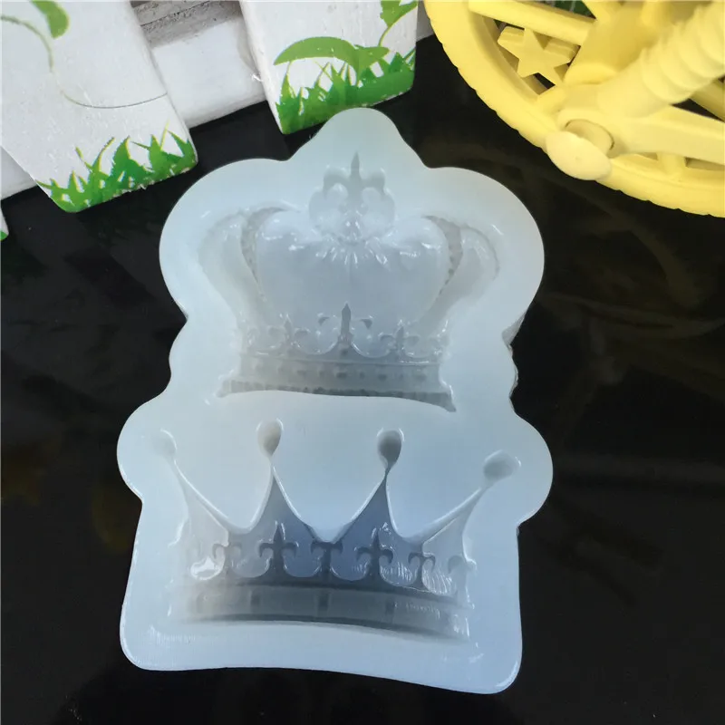 1pcs UV Resin Jewelry Liquid Silicone Mold Queen's Crown Shape Resin Charms Molds For DIY Intersperse Decorate Making Jewelry