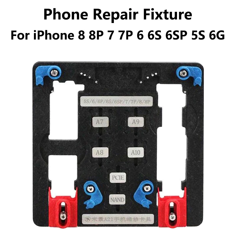 9 in 1 Logic Board Clamps Mobile Phone Repair Board PCB Holder For iPhone 7 7P X 8 8plus 5-8 For A7 A8 A9 A10  Chip Fixture