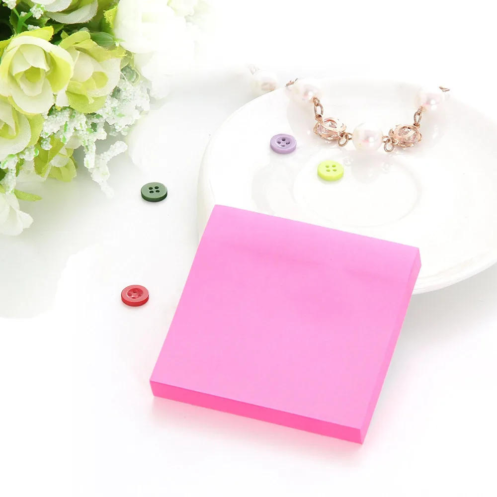 XRHYY Catatan Tempel, mudah Posting 12 Pads/Pack, 100 Lembar/Pad, 3 inch X 3 inch, kotak 5 Warna Anak Segar