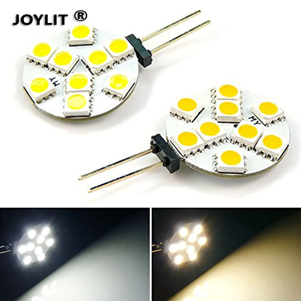 10PCS G4 Led 5050 SMD Lamp CRI90 1W 2W 3W DC 12V 6/9/12/24Leds 360 Degree White Marine Camper Rv Led Light Lamp Bulb