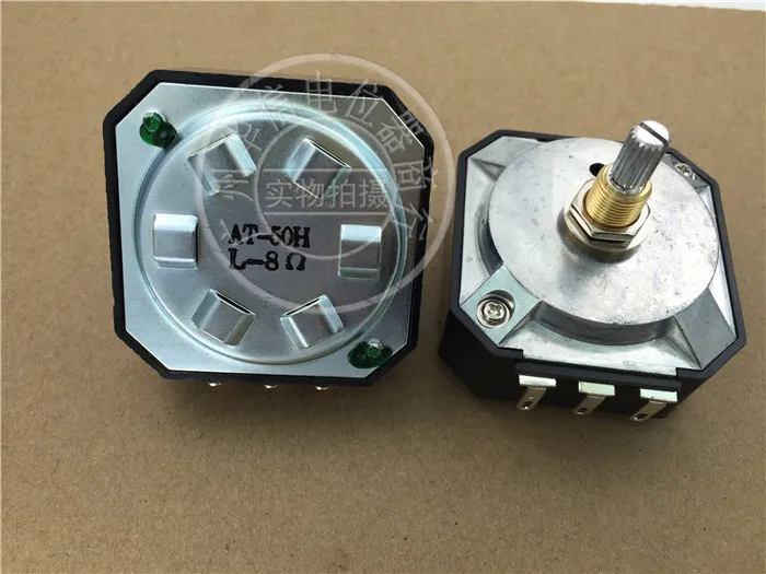 

Taiwan-made 8 Euro Acoustic Potentiometer AT-50HL Treble Attenuator Handle Length 20MM