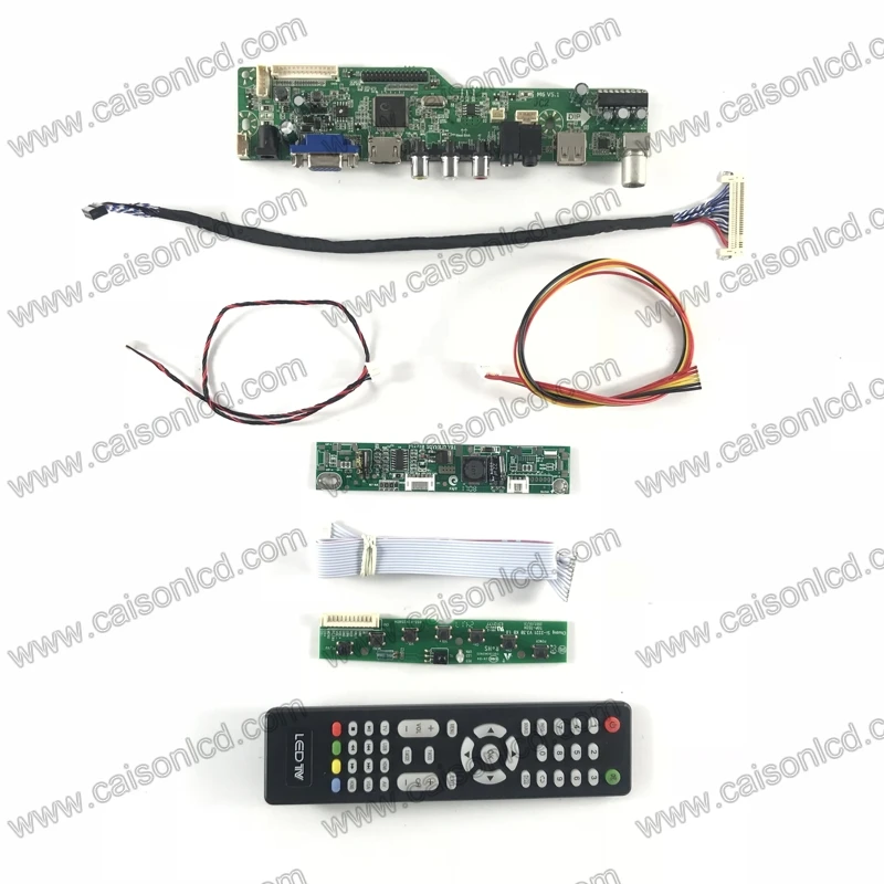 

M6-V5.1 LCD TV controller board support VGA AUDIO AV USB TV for 18.5 inch 1366x768 LC185EXE-TEA1 LM185WH2-TLC1 M185BGE-L2