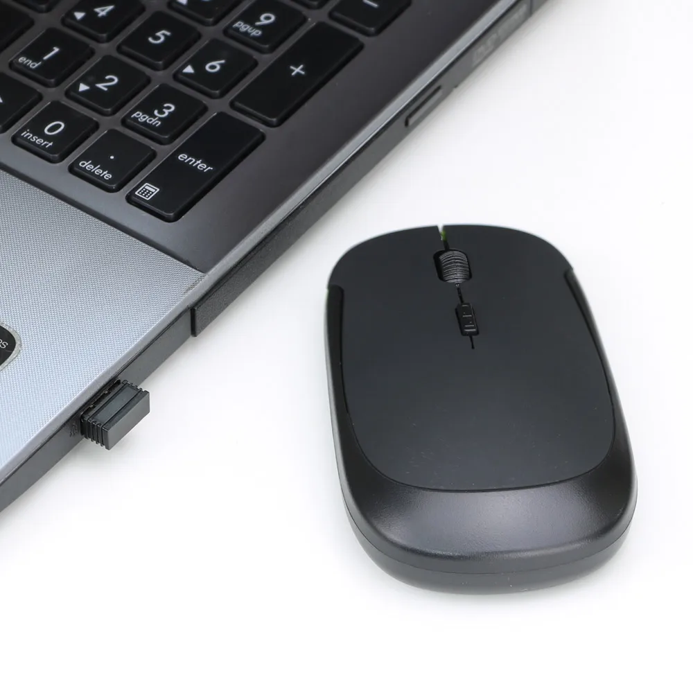 Chuột Chơi Game Không Dây 2.4G USB Game Thủ Chuột Cho Máy Tính Chơi Game PC Siêu Mỏng 3 Nút Chuột Quang 3D Con Lăn chuột Game Có Dây USB