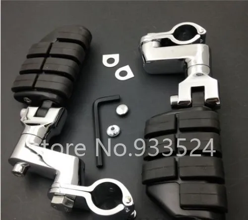 

Motorbike 1" Highway Clamps Large Foot Pegs For Triumph Bobber Chopper Cafe racer ATV UTV Scooter Honda Yamaha Kawasaki Suzuki