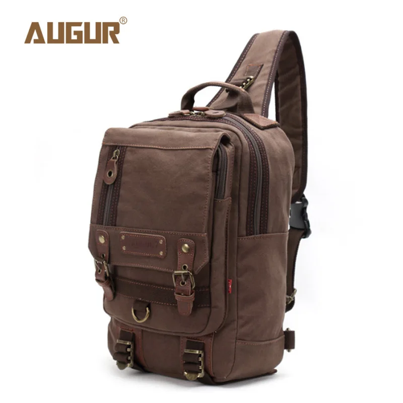 AUGUR Multi-function Canvas Men\'s Shoulder Bags Crossbody Bag Men Messenger Bags Male Casual Travel Bags Bolsa Masculina