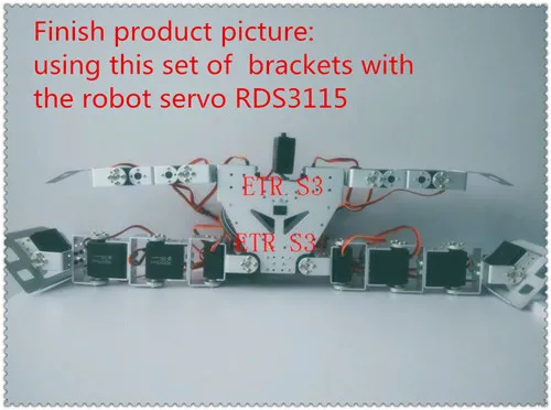 17DOF Arduino Humanoid Robot  frame(no servo) control servo Robotic Educational Robot Kit Servo Bracket