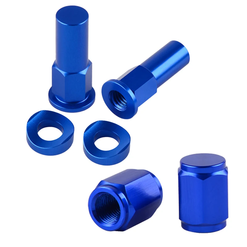 Dirt Bike Rim Lock Nuts Bolts Spacer Motocross Valve Cap For Yamaha YZ 125 250 250F 450F WR250R WR450R WR250F WR450F YZ125 YZ250