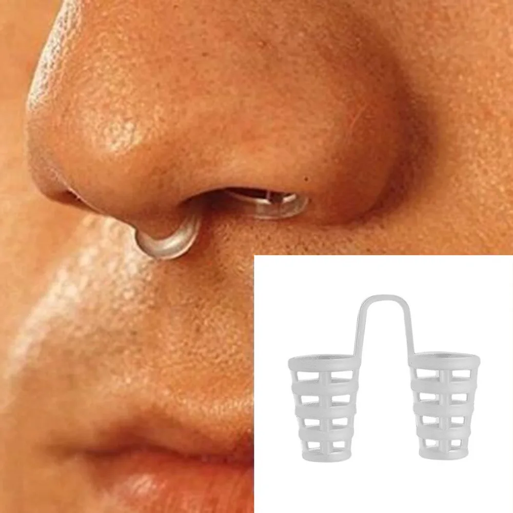 

4pcs Healthy Sleeping Aid Equipment Stop Snoring Magnetic Anti Snore Apnea Nose Clip Mini Transparent Anti-Snoring Device Tool