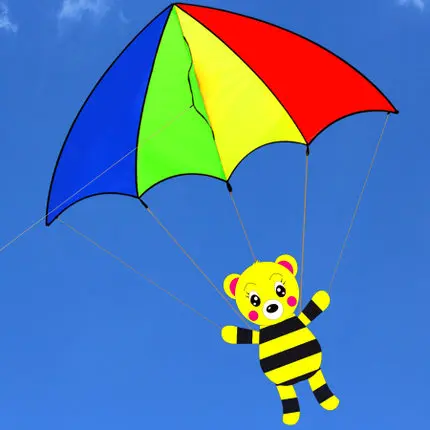 New High Quality  Tiger  Kite / Tigers Parachute Carton kites With Handle And Line Good Flying  So Cute