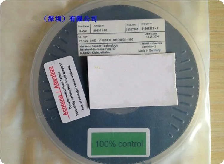 Resistencia de platino PT100 PT1000 de serie completa SMD0603/0805/1206 PT20,PT50,PT100,PT200,PT500,PT1000 chip termistor de platino de película