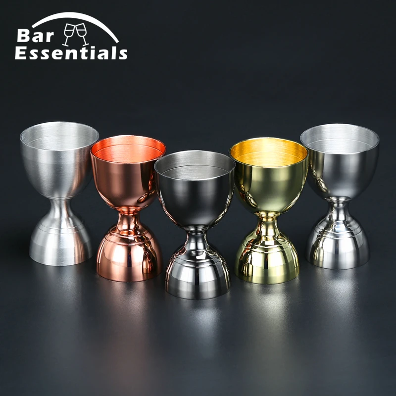 Stainless Steel Cocktail Jigger 30ml/60ml Bar Jigger Bell Jigger Measuring Liquor Shot Cup Drink Mixer Measurer Bartender tool