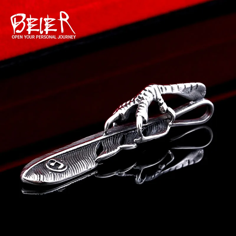 Cool Brand Eagl Claw Feather For Man Stainless Steel Unique Pendant Necklace Wholesale Price BP8-154