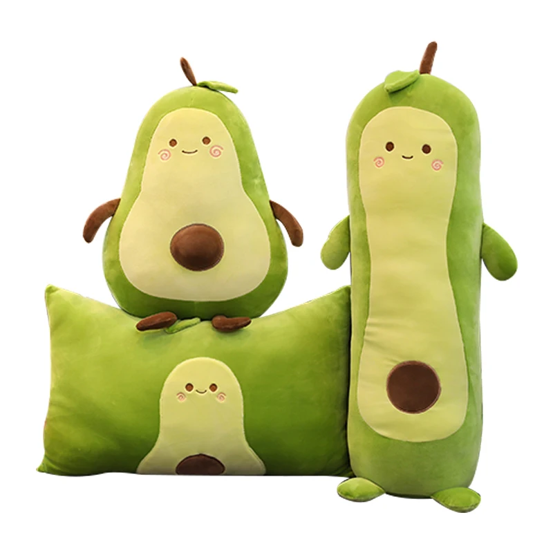 

45-70CM cartoon avocado stuffed fruit toy pillow, home sofa decoration, fruit pillow cushion, kids toys, birthday gift