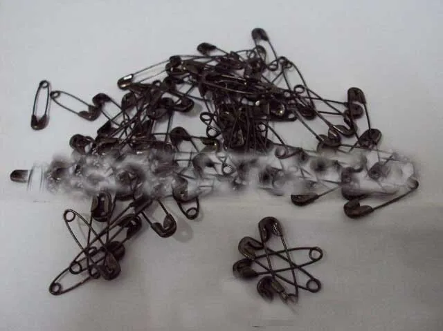 3000pcs 1.8cm/18mm Colored Small Black Hijab Stainless Steel Safety Pins Pins Needles Free Shipping