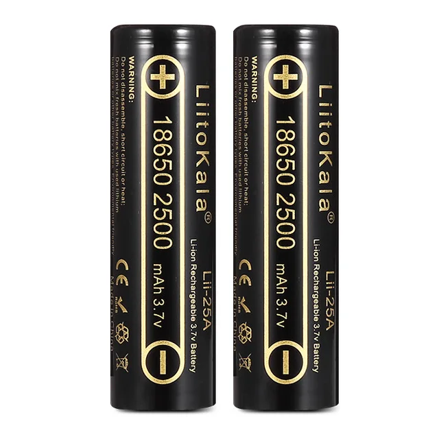 1-10 قطعة هونج كونج LiitoKala Lii-25A 3.6V 18650 2500mAh بطارية ليثيوم أيون 20A التفريغ ل السجائر الإلكترونية