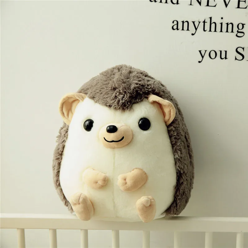 Brinquedo de pelúcia Kawaii Hedgehog para crianças, bonecas fofas, bola macia recheada, presente animal para crianças, decoração montada no carro,