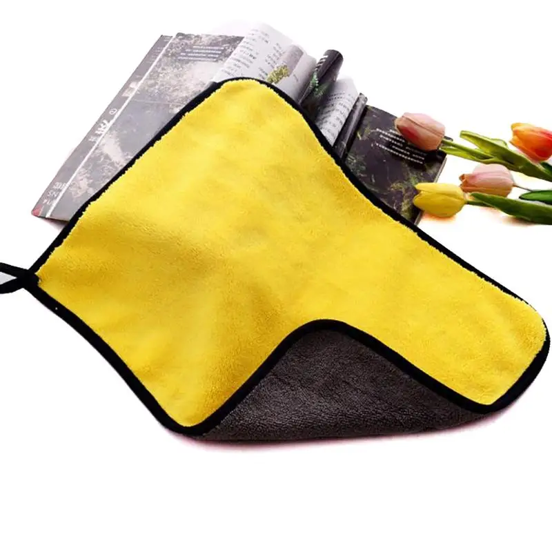 coxeer Kitchen Cleaning Cloth Towel Thicken Multi-purpose Car Cleaning Towel Window Clean Towel Home Textile