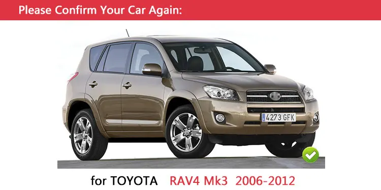 For Toyota Rav4 2006-2012 Chrome Door Handle Covers Trim for 5 Door Accessories Stickers Car Styling 2007 2008 2009 2010 2012