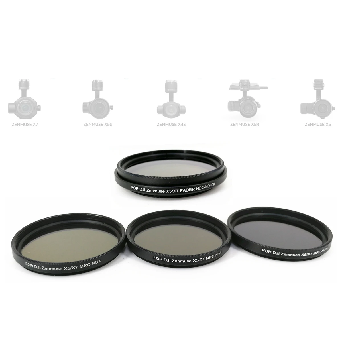 ND4 ND8 ND16 NDX Fader Variable Neutral Density Lens Filter Kit for DJI Zenmuse X5 X5R X5S X7 Gimbal Camera INSPIRE 2 as ND2-400