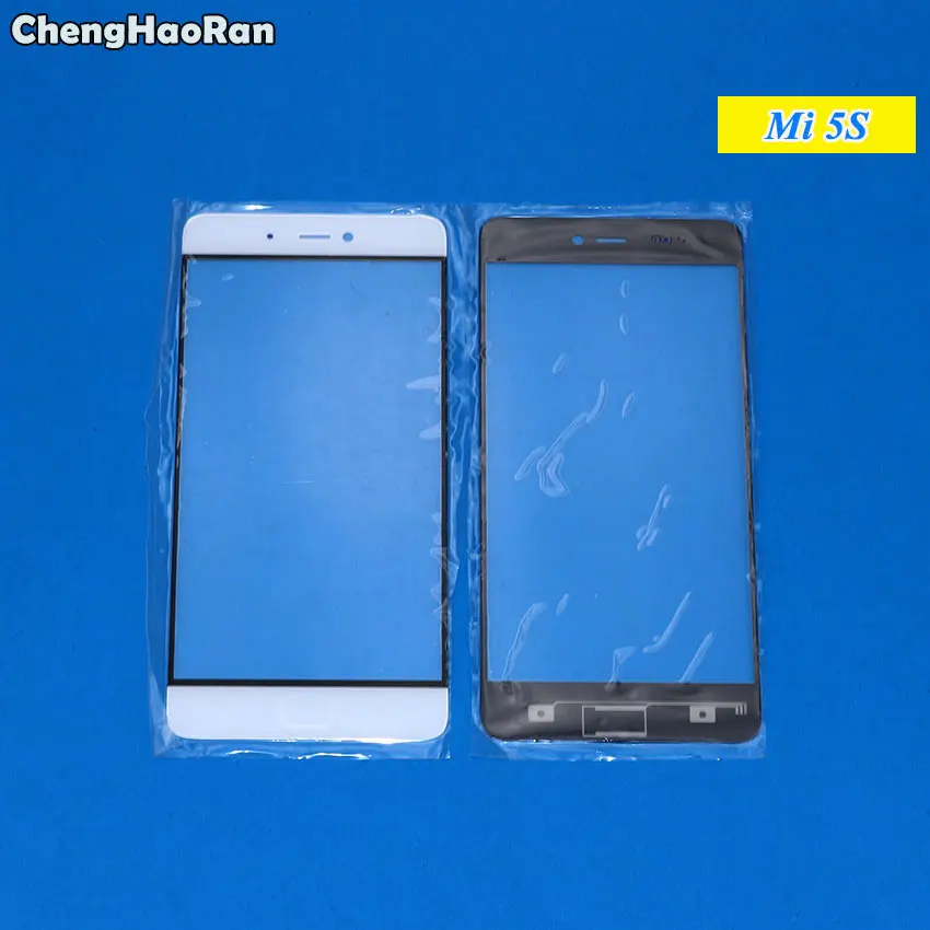 ChengHaoRan New Outer Top Screen Lens Front Glass For Xiaomi mi 5 5C 5S 5SPlus 5S Plus LCD Screen Replacement Touch Panel