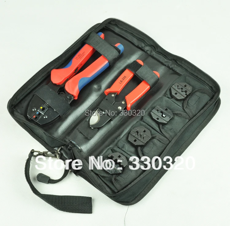 

Crimping Tool Set with cable cutter & 4 replaceable die sets LY-K30J,crimping tool kit