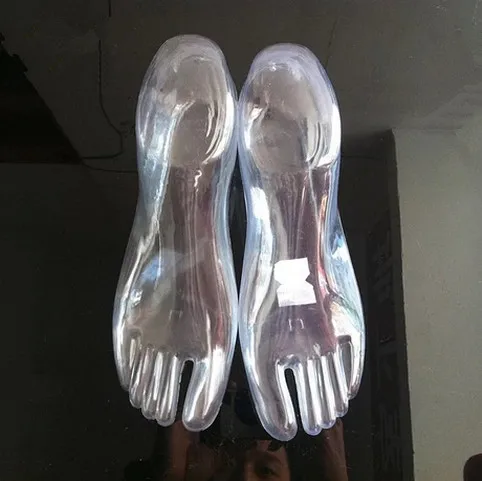 New Fashion Attractive Transparent Mannequin Foot For Socks White Fashion Foot Model