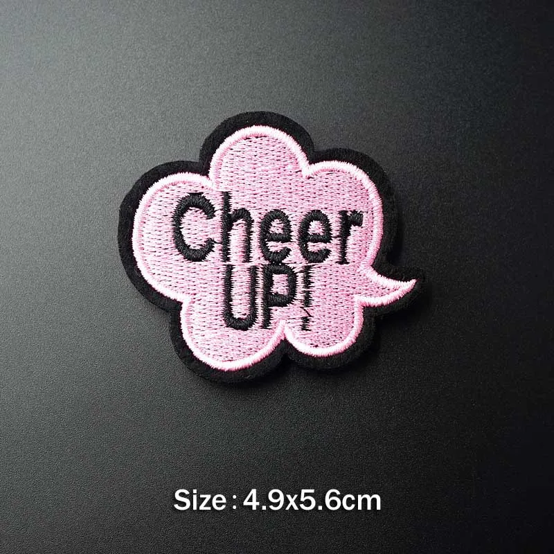 Best Pink Girl Lady Iron On Patches Sewing Embroidered Applique for Jacket Clothes Stickers Badge DIY Apparel Accessories