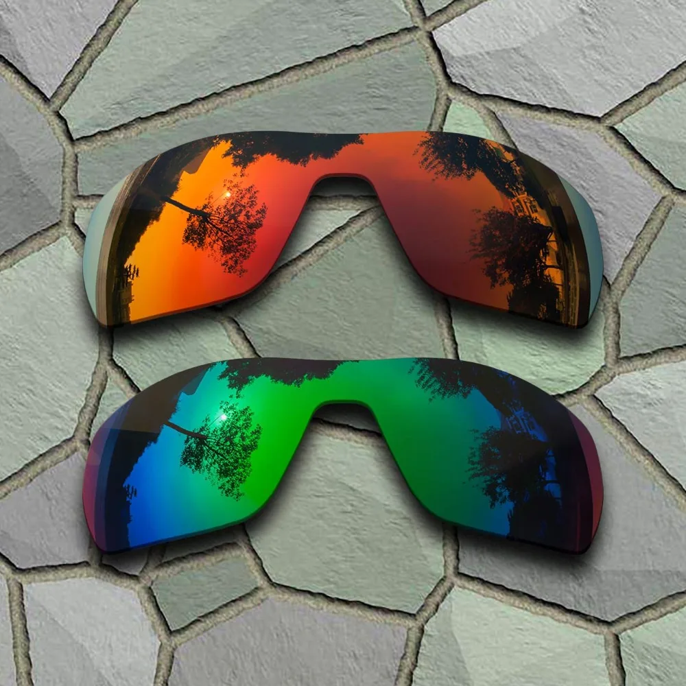 

Red Orange&Jade Green Sunglasses Polarized Replacement Lenses for Oakley Offshoot