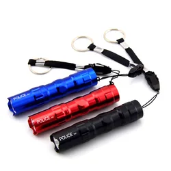 Mini de alta potência protable led lanterna flash tocha luz da lâmpada à prova dwaterproof água aa bateria bolso chaveiro laterna para acampamento pesca