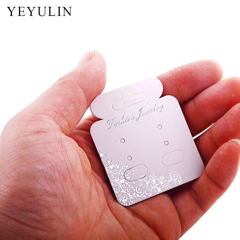 100pcs New Design 3 style Rectangle Earring Display Cards Jewelry Holder Gift Shop Tags Wholesale