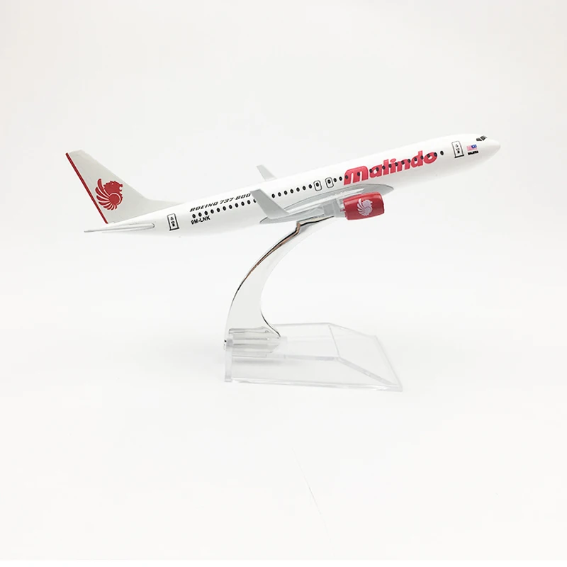 Free shipping malindo Airlines aeroplane model Boeing 737 airplane 16CM Metal alloy diecast 1:400 airplane model toy for childre