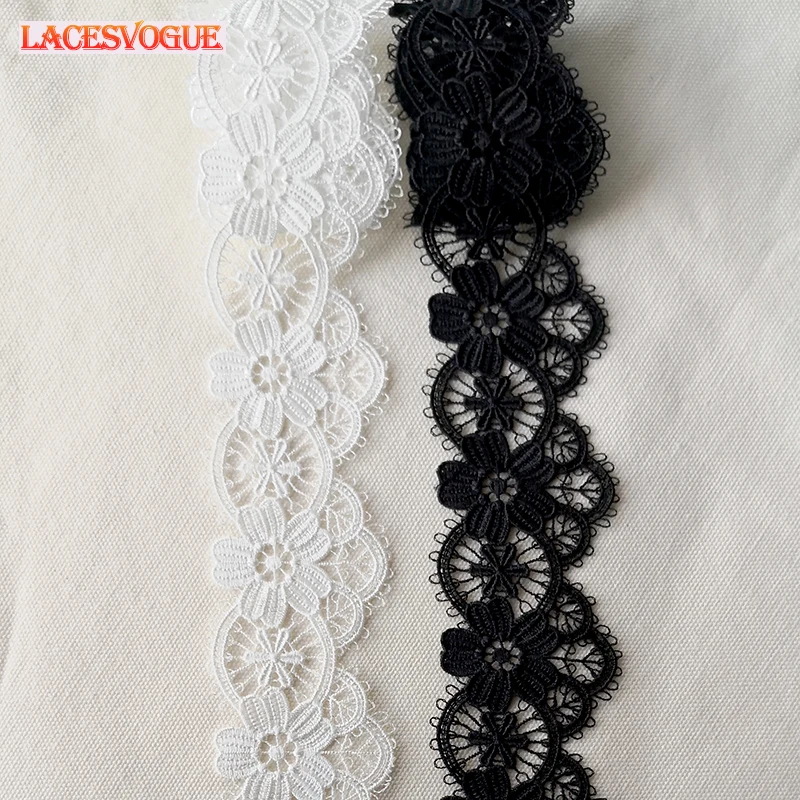 Embroidery Lace Fabric for Garment, Needlework Sewing, Patchwork DIY, Handmade Accessories, Dress Decoration, 19Yards, 5cm, 840