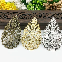 20pcs Filigree drop connectors  Wraps Metal Charms For Embellishment Scrapbook DIY Jewelry Metal Craft  Wraps