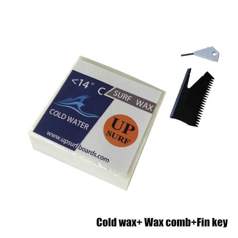 

Universal Surfboard Skimboard Skateboard Anti-slip Wax Base/Cool/Cold/Warm/Tropical Surf Wax+Fin Key+Wax Remove Comb Water Sport