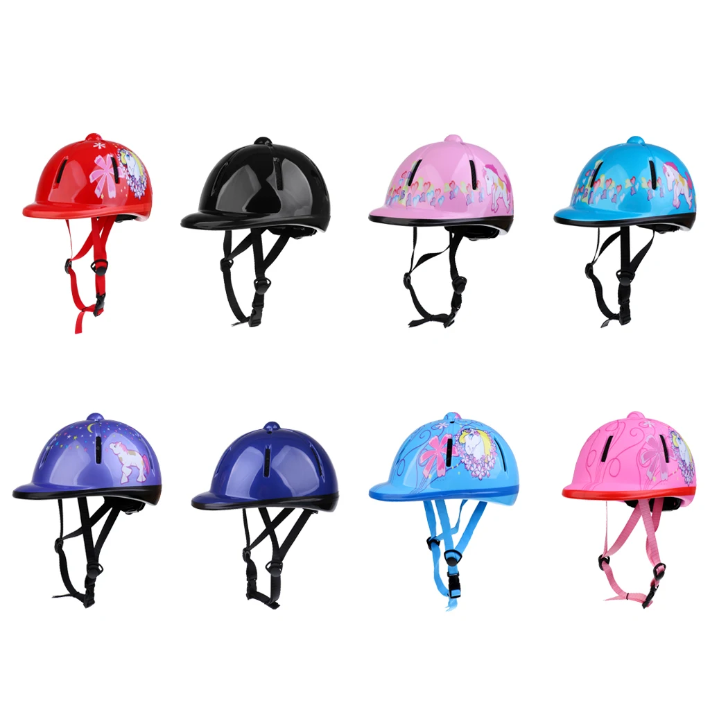 Kids/Children Schooling Helmet Adjustable Toddlers Horse Riding Helmet Young Equestrian Riders Head Protective Gear SEI