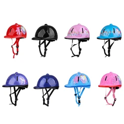 Kids/Children Schooling Helmet Adjustable Toddlers Horse Riding Helmet Young Equestrian Riders Head Protective Gear SEI