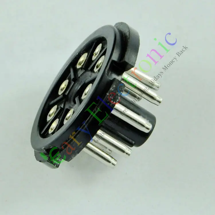 Опт и розница 5 шт 8Pin бакелитовая трубка Розетка База тестирования octal Для EL34 6SN7 KT88 6L6 amp Бесплатная доставка