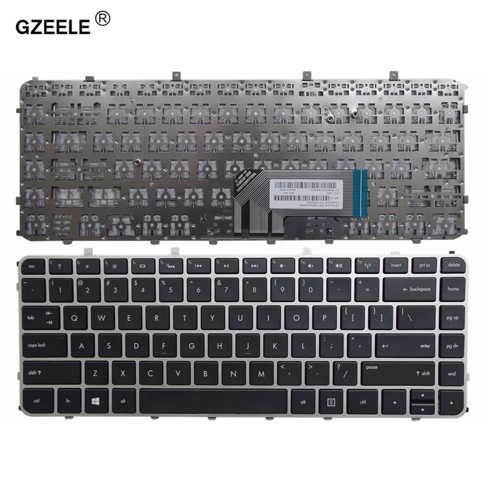 

GZEELE New Laptop US Keyboard For HP Envy 4-1270er 4-1271er 4-1273er 4-1260er 4-1272er with frame